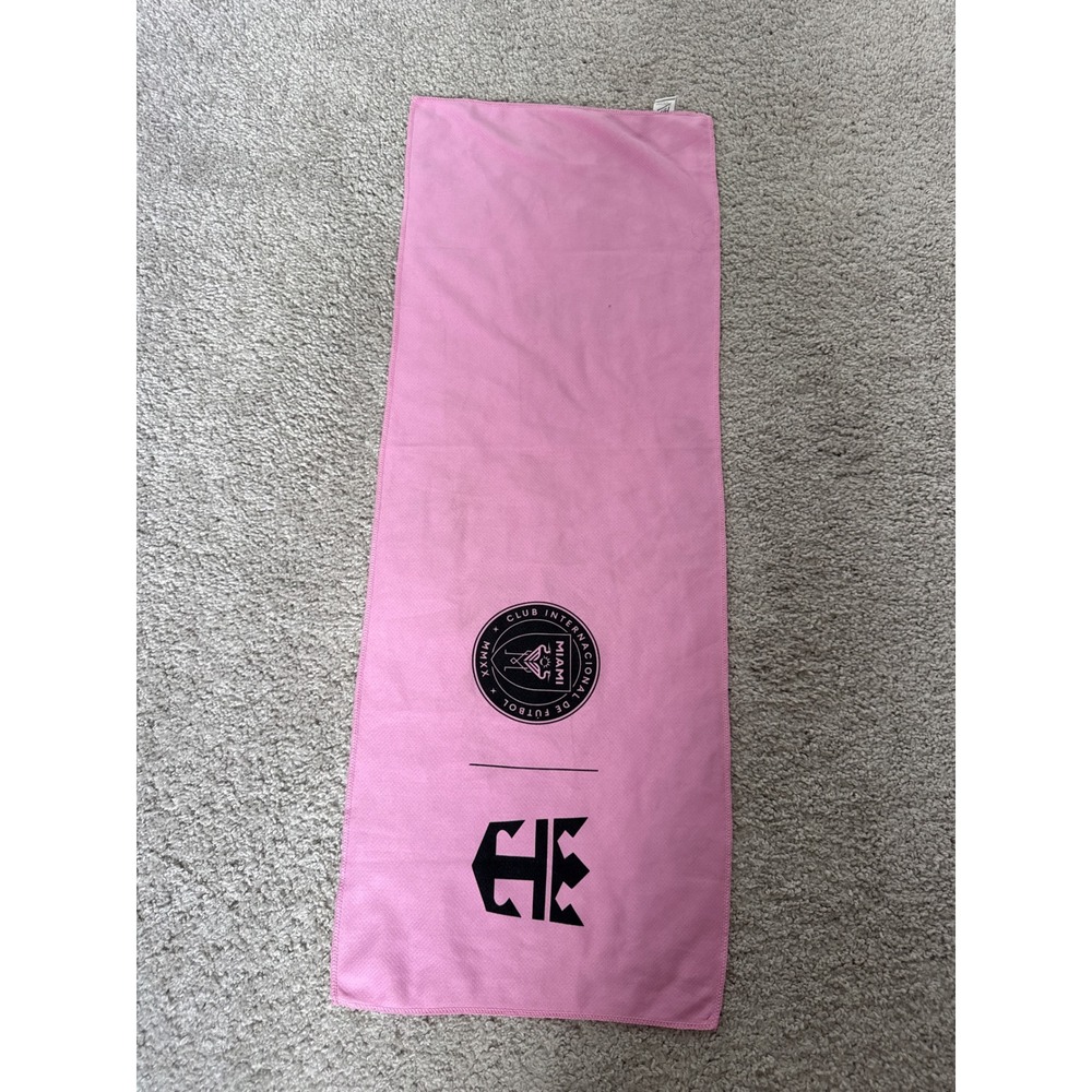 Inter Miami CF Soccer‎ Rally Towel Pink Royal Caribbean Logo MLS Fan Gear 30x11